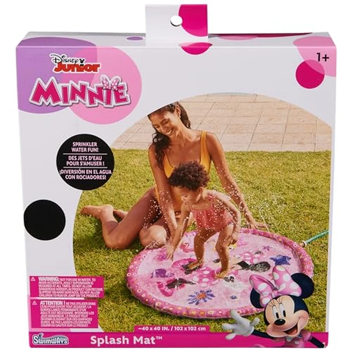 SwimWays Minnie Mouse Splash Mat, Kids Splash Pad, Outdoor Toys, Disney Pool Party Supplies and Water Toys for Kids Ages 1 & Up by SwimWays - Used - Like New condition - US$10.48