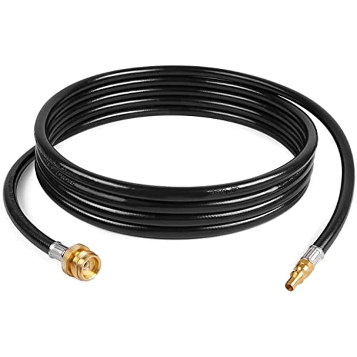 GASPRO 15FT RV Quick Connect Propane Hose, 1/4" Female QD x 1-20 Male Thread, Low Pressure LP Gas Hose for Weber Q, Coleman, Blackstone Griddle, Camp Stove, RV to Grill by GASPRO - Used - Like New condition