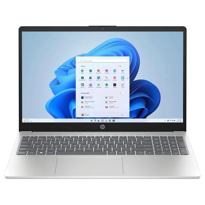 HP 15-fc0013od Laptop 15.6" - Natural Silver - AMD Ryzen 3 7320U 2.4GHz - 8GB RAM - 256GB by HP - Refurbished - Excellent condition - US$256.98
