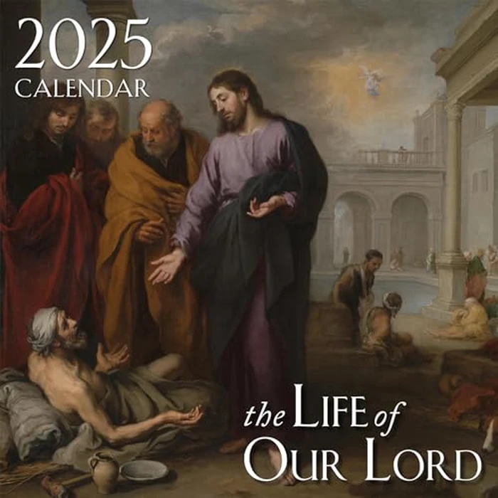 2025 Life of Our Lord Wall Calendar by Tan Books - Used - Like New condition - CA$4.84