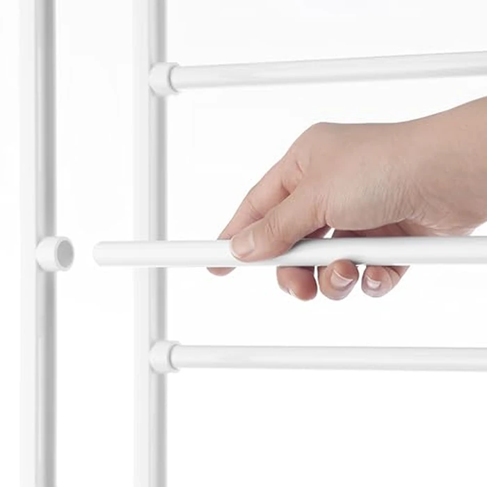 Whitmor 36 Pair Over The Door Shoe Organizer, 12 Tier Hanging Shoe Organizer, Heavy Duty Metal Shoe Holder, Hanging Shoe Rack for Closet Organizer & Storage, 72" L x 22.5" W x 7.5" H, White by Whitmor - Image 4