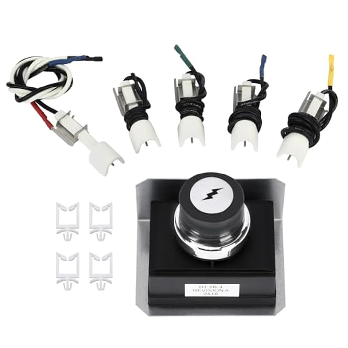 BLUES GRILL PARTS 7628 7629 Genesis Igniter Kit for Weber Genesis 300 Series Front-Control Grills (2011-2024), Compatible with E/S 310 320 330, 4-Outlet Replace 1836-13 7628 7629 65942 65946 88826 by BLUES GRILL PARTS - Used - Like New condition - US$16.54