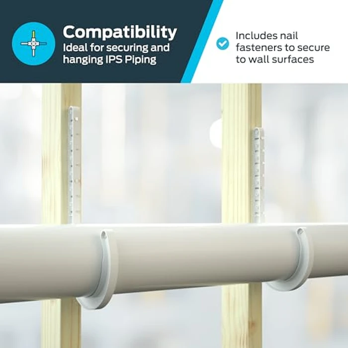 HoldRite 3 inch IPS J-Hook Pipe Hanger, 50 Pack, Pipe Support, P-JHOOK300DWV by Holdrite - Image 3