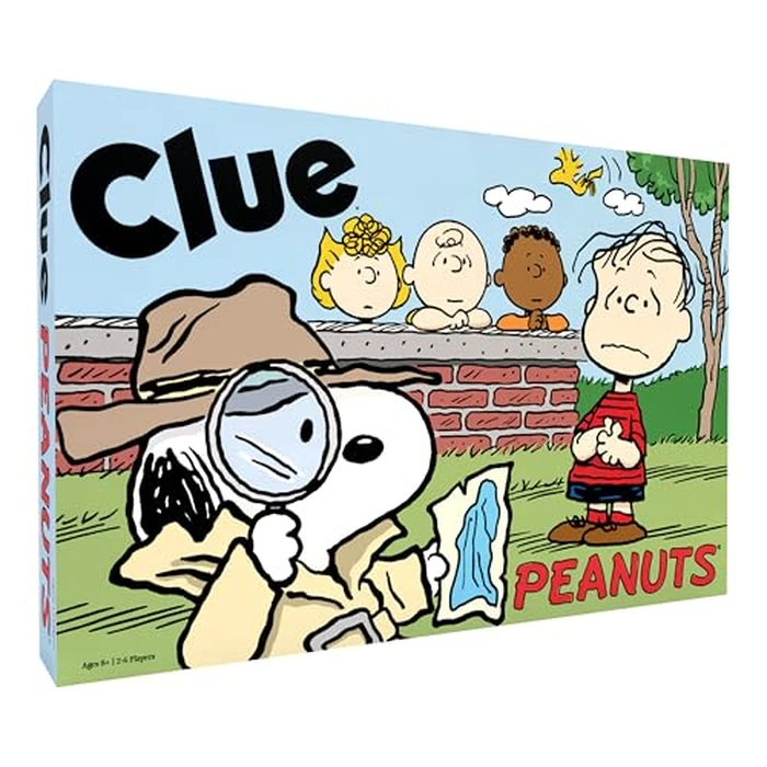 CLUE: Peanuts Board Game, Solve The Mystery of Linus's Missing Blanket with Charlie Brown, Snoopy, & Friends, Explore Iconic Locations Like Lucy’s Booth & Charlie’s House, Officially Licensed Game by USAOPOLY - Used - Like New condition - US$38.18
