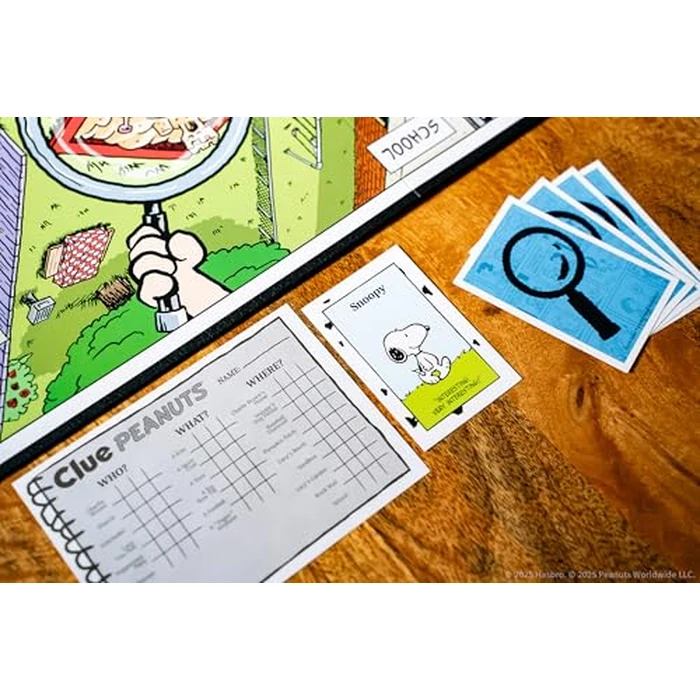 CLUE: Peanuts Board Game, Solve The Mystery of Linus's Missing Blanket with Charlie Brown, Snoopy, & Friends, Explore Iconic Locations Like Lucy’s Booth & Charlie’s House, Officially Licensed Game by USAOPOLY - Image 7