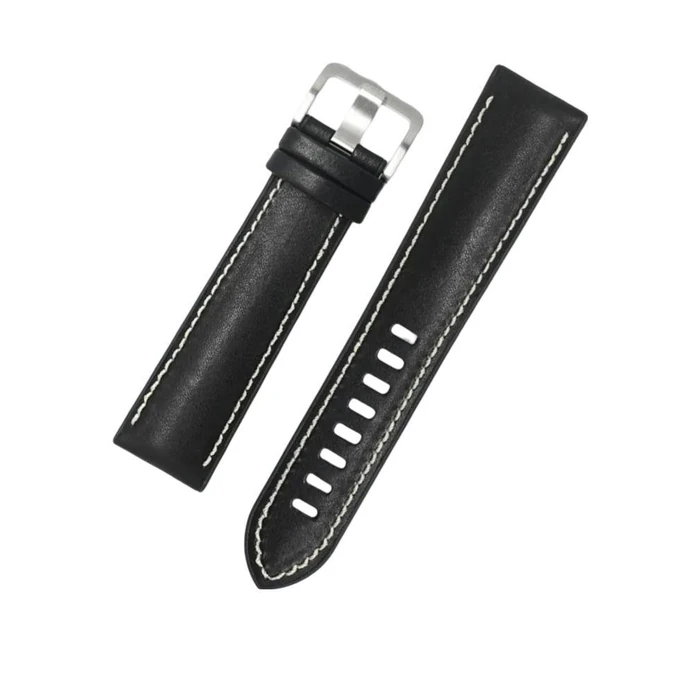 Novonappa Hybrid Leather watch strap (20mm) - Black by Novonappa - Image 2