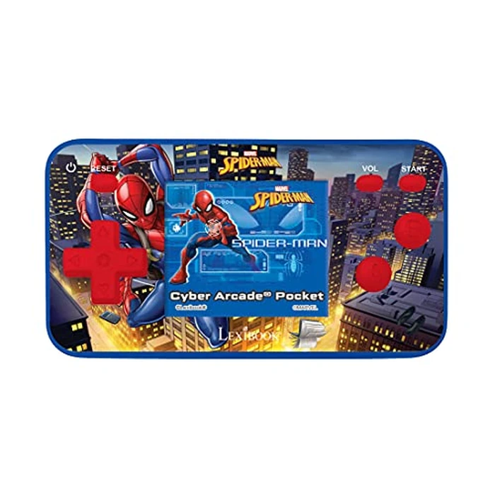 Lexibook Spider-Man Cyber Arcade Pocket Game Console, 150 Games, LCD Screen, Battery Operated, red/Blue, JL1895SP by LEXiBOOK - Used - Like New condition - US$18.41