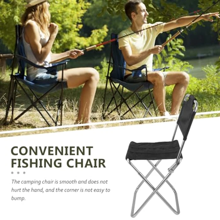 GALPADA Folding Chair for Camping Portable Fishing Stool Collapsible Beach Stool Comfortable Leisure Seat for Outdoor Activities by GALPADA - Image 9