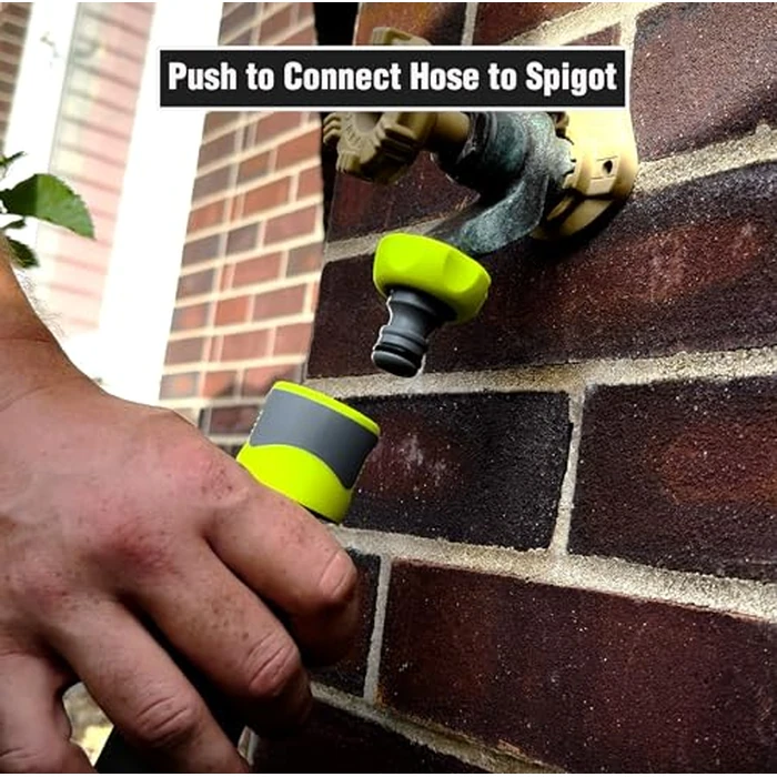 Flexzilla HFZGAK11 Garden Hose Quick-Connect Fittings, 2-Piece Coupler & Plug Kit, ZillaGreen by Flexzilla - Image 6