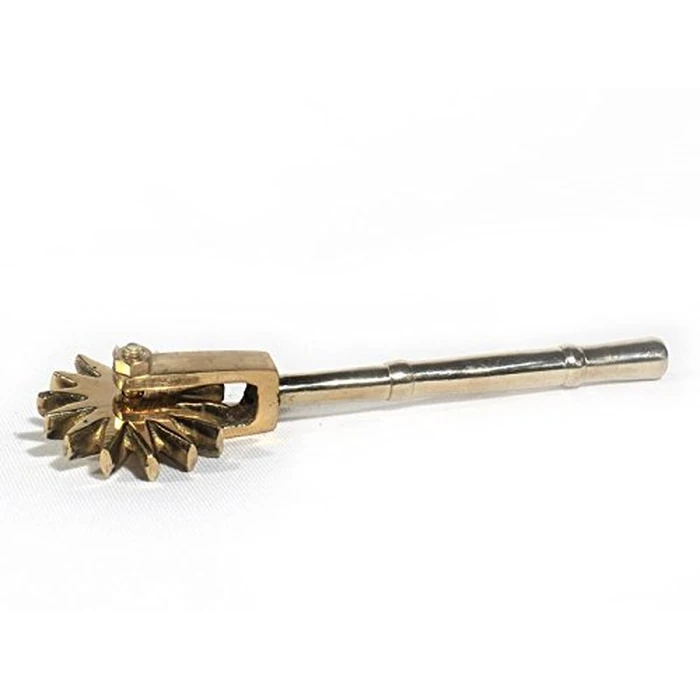 Tredoni Moroccan Dough/Pasta/Pie Pastry Stamp Cutter Wheel Roller 4.3x0.5cm, Holes Maker - Copper by Tredoni - Image 2