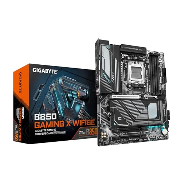 GIGABYTE B850 Gaming X WIFI6E AMD AM5 ATX Motherboard, Support AMD Ryzen 9000/8000/7000 Series, DDR5, 12+2+2 Power Phase, 3X M.2, PCIe 5.0, USB-C, WIFI6E, 2.5GbE LAN, EZ-Latch, 5-Year Warranty by GIGABYTE - Used - Acceptable condition - US$126.65