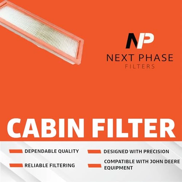 Cabin Filter 1 Pack - Forwarders, Loaders & Tractors - Cabin Air Filter for Efficient Recirculation Air Mode - Replaces O.E. RE195491; Baldwin PA5768; Wix WP10160 *See NP10160-CASE-6 for BULK* by NEXT PHASE FILTERS - Image 3