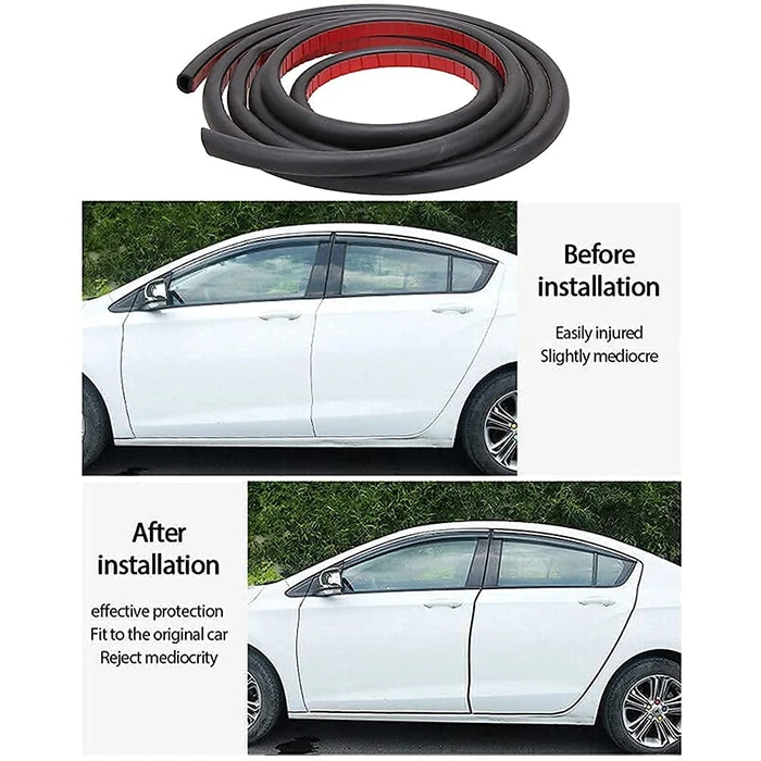 Tintvent Automotive Weather Stripping, D-Shape Rubber Door Seal Soundproofing, Adhesive Weather Stripping for Car, Rubber Seal Strip for Window, Door, Window, Trunk, Engine Cover, 32Ft by Tintvent - Image 7