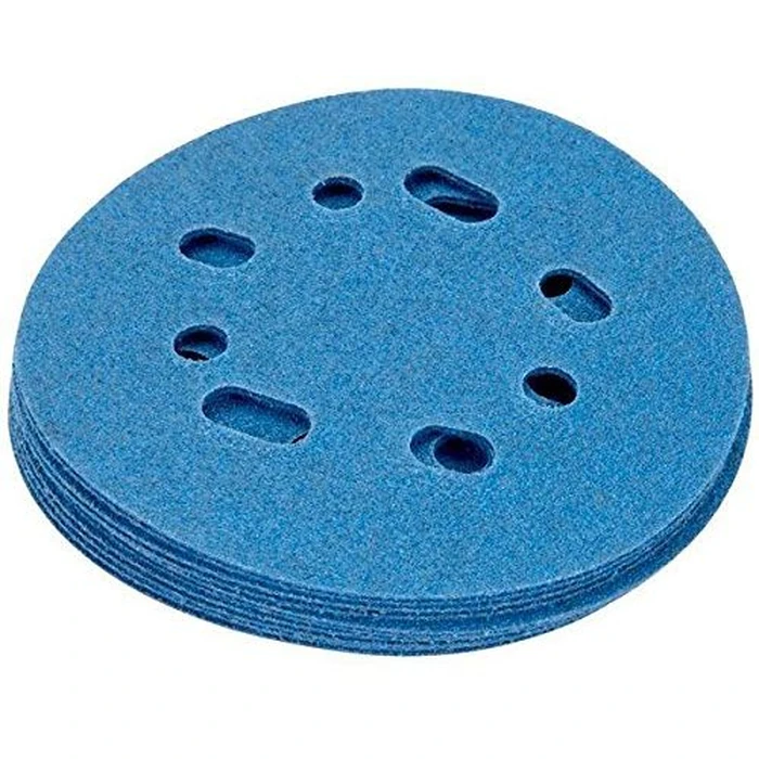 Norton Prosand Multi-Air 5" Multi-Hole Pattern Hook & Sand Disc (10-Pack)) - Blue by Norton - Image 3