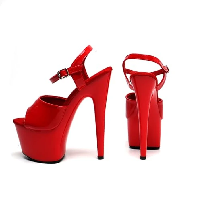 WUXIN H&P Women's 7 in Platform Sandal Heels Ankle-Strap Sexy,7 in Pole Dance High Heel Platform,17 cm Exotic Platform Pole Dancer Heels Shoes Stiletto US 10 by WUXIN H&P - Image 4