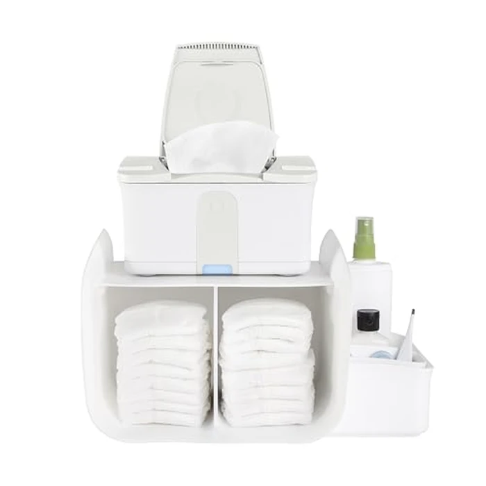 Ubbi Diaper Caddy Organizer, Stores Baby Diapers, Wipes & Baby Accessories, White by Ubbi - Used - Acceptable condition