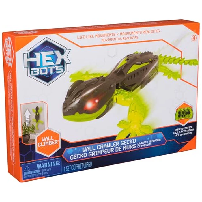 HEX BOTS Wall Crawler Gecko with Official Wall Climber Technology, Rechargeable Remote Control Robot Kids Toys, Prank Toys for Boys & Girls Ages 4 & Up by HEX BOTS - Image 8