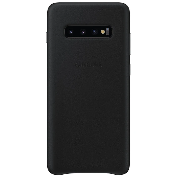 Samsung Leather Phone Case for Samsung Galaxy S10+ - Black by Samsung - Image 1