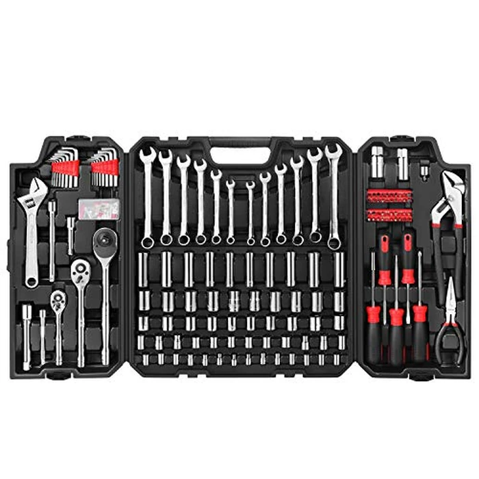 Eastvolt 248 Pieces Mechanics Tool Set, General Purpose Mixed Sockets and Wrenches, Hand Tool Set Auto Repair Tool Kit with Storage Case (EVHT24801) by Eastvolt - Used - Very Good condition - US$64.39