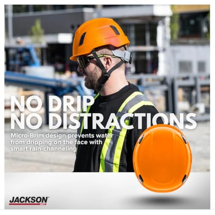 Jackson Safety XS2-500 Type 2 Hard Hat - Non-Vented Construction Safety Helmet with Side Impact Protection - CSA Z94.1 & ANSI Z89.1 Type 2 Class E (Multiple Colors) by Jackson Safety - Image 6