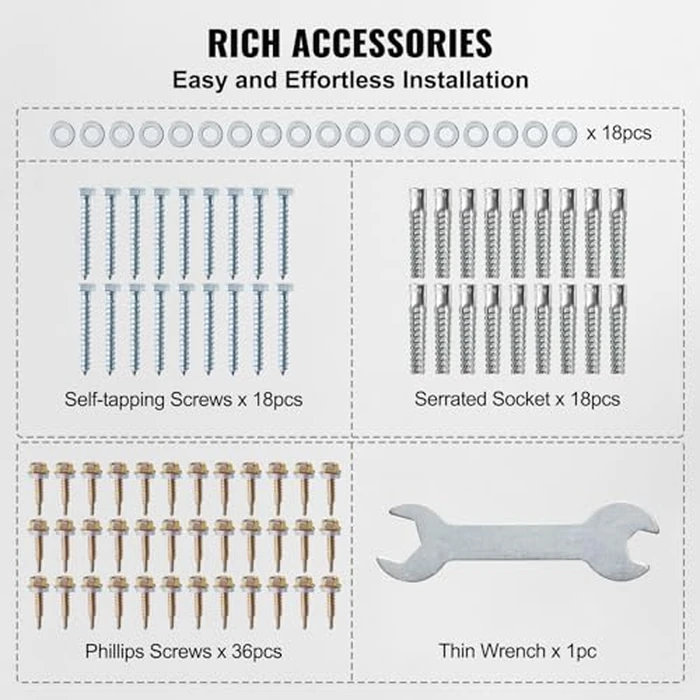 VEVOR 6x6 Post Base, 4 Pack, 5.6"x5.6" Inner Size, Heavy Duty Powder-Coated Matte Black Post Anchor Bracket for Wood Posts, Pavilion Deck Railing Support by VEVOR - Image 5