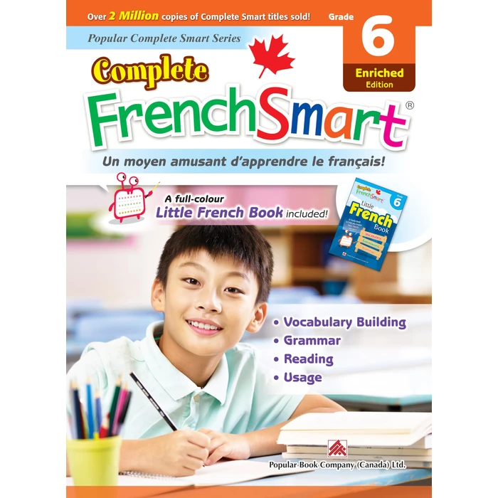 Complete FrenchSmart: Grade 6 (Enriched Edition) by Popular Book Company - Used - Acceptable condition - CA$10.84