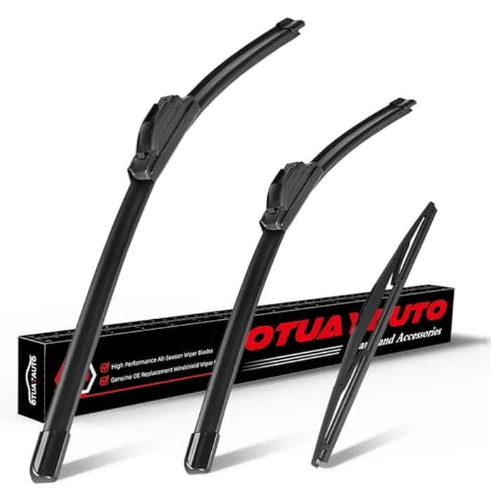 OTUAYAUTO Premium Windshield Wiper Blades - Replacement for Acura MDX 2014-2020 - Precision Fit, All-Weather Performance, Front and Rear Wiper Blades, J/U Hook - 26"+20"+14" (Pack of 3) by OTUAYAUTO - Used - Like New condition