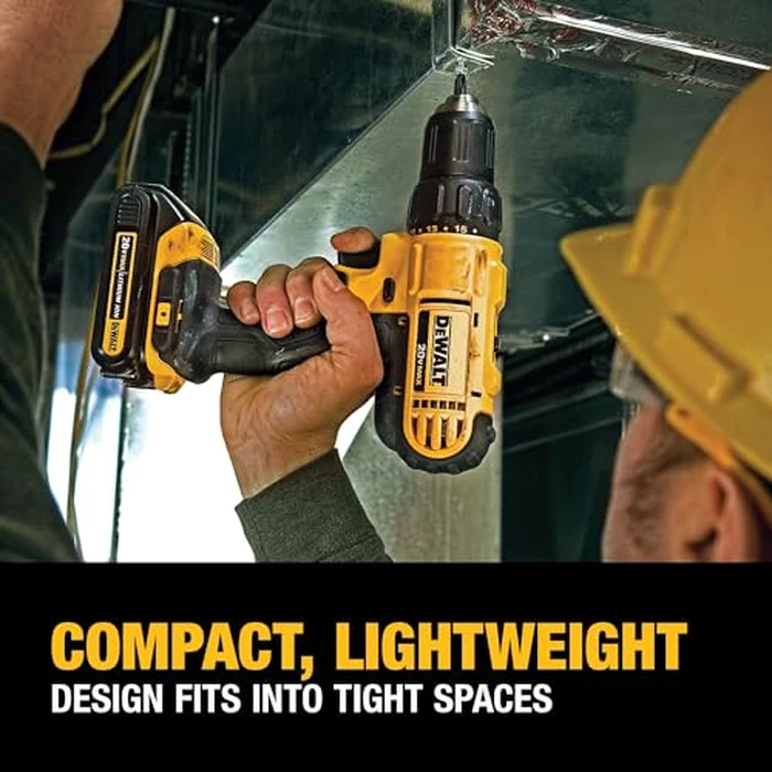 DEWALT 20V Max Cordless Drill Driver Set, 2 Speed, High Performance Motor, Includes 2 XR 1.3Ah Li-Ion Batteries, Charger and Contractor Bag (DCD771C2) by DEWALT - Image 5