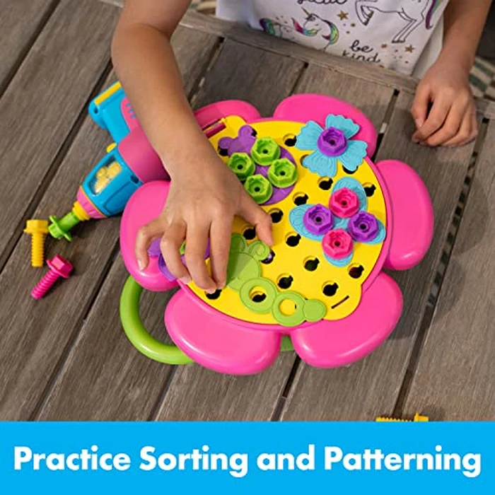 Educational Insights Design & Drill Flower Power Studio, Drill Toy, 50-Pieces, Gift for Kids Ages 3+ by Educational Insights - Image 5