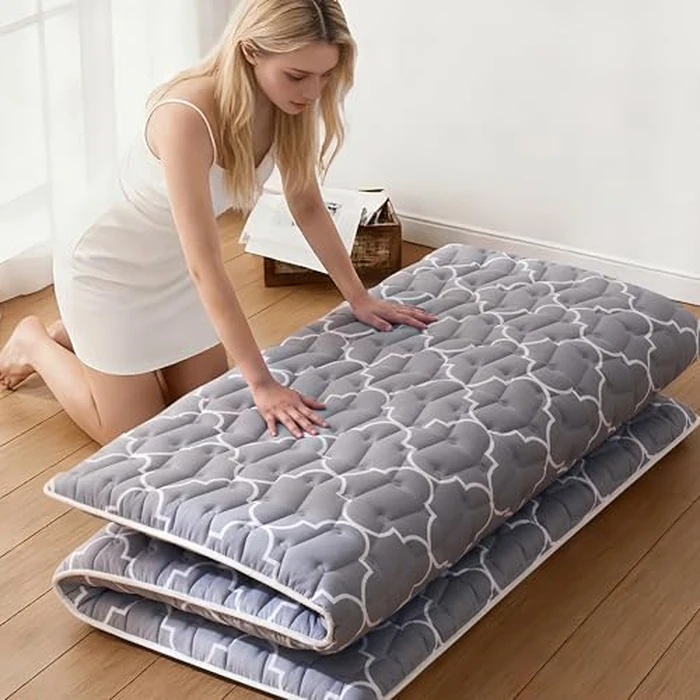 Vibe bear Premium Foam Japanese Futon Floor Mattress Twin Size 39"x 80",100% High Density Foam Comfortable Floor Mattress,3.2" Thicken Foldable Sleeping Pad,Dormitory Tatami Mat by Vibe bear - Used - Very Good condition - CA$80.44