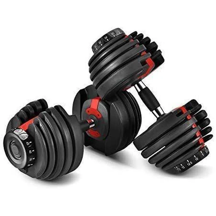 IMFIT 5lb-52.5lb Adjustable Dumbbells x2 with Hand Grip - Black by IMFIT - Refurbished - Excellent condition