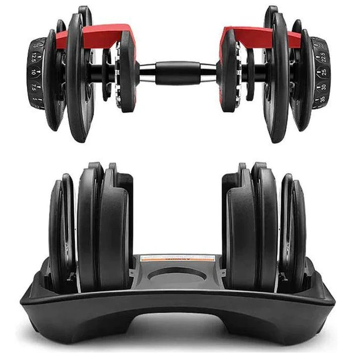 IMFIT 5lb-52.5lb Adjustable Dumbbells x2 with Hand Grip - Black by IMFIT - Image 6