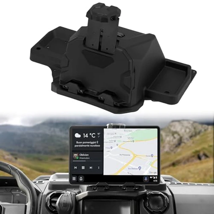 AUPOWER Tablet Phone Holder for Polaris Ranger XD 1500, Adjustable Device Holder GPS Navigator Mount with Storage Box for Ranger Crew/XD 1500 Northstar Ultimate 2024 2025 Accessories by AUPOWER - Used - Very Good condition