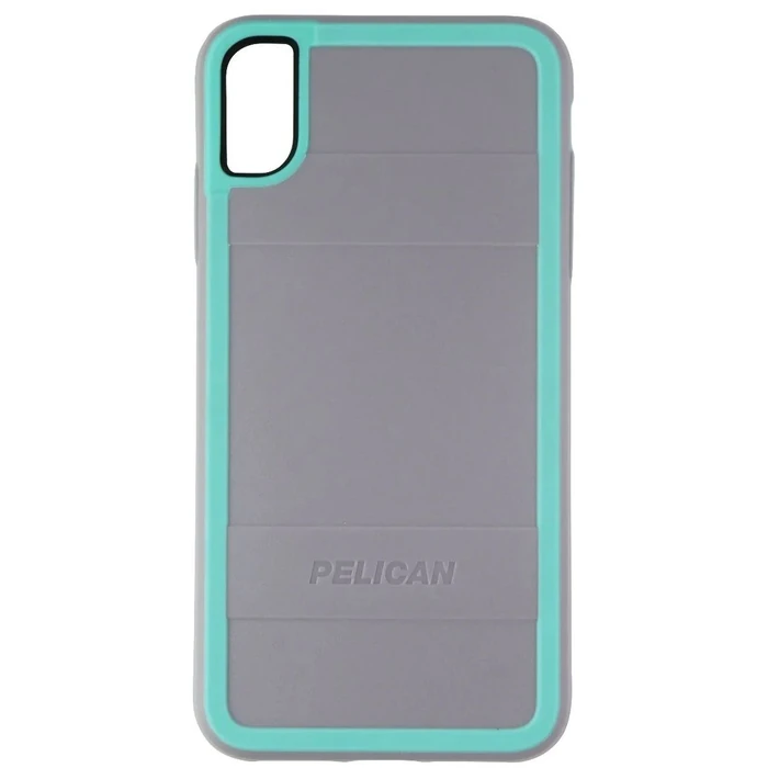 Pelican Protector Series Dual Layer Case for Apple iPhone Xs Max - Grey/Aqua by Pelican - Refurbished - Brand New condition