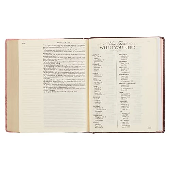 KJV Holy Bible, Note-Taking Bible, Faux Leather Hardcover - King James Version, Brown/Pink by Christian Art Gifts - Image 8