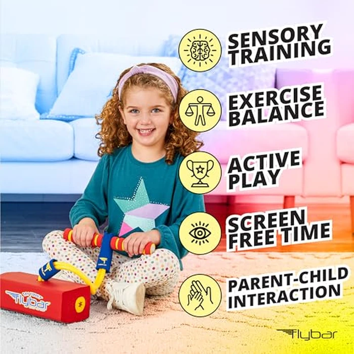 Flybar My First Foam Pogo Jumper for Kids Fun and Safe Pogo Stick for Toddlers, Durable Foam and Bungee Jumper for Ages 3 and up, Supports up to 250lbs (Red) by Flybar - Image 3