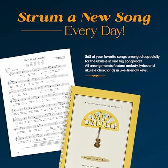 The Daily Ukulele Songbook by Jim and Liz Beloff | 365 Easy Songs for Ukulele with Chords and Lyrics | Ukulele Sheet Music for All Levels | Folk Pop and Classic Favorites for Lessons and Practice by Hal Leonard - Image 2