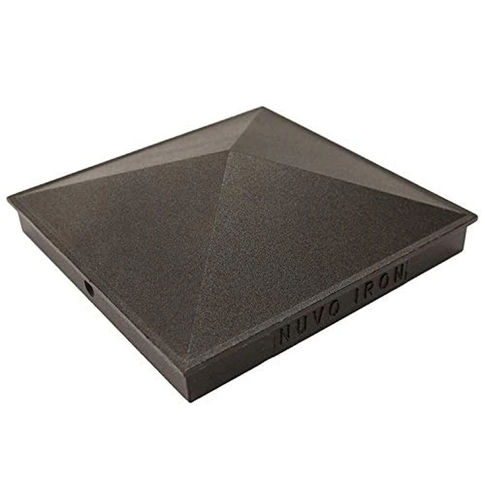 Nuvo Iron Pyramid Post Cap Black, 8" x 8" by Nuvo Iron - Image 1