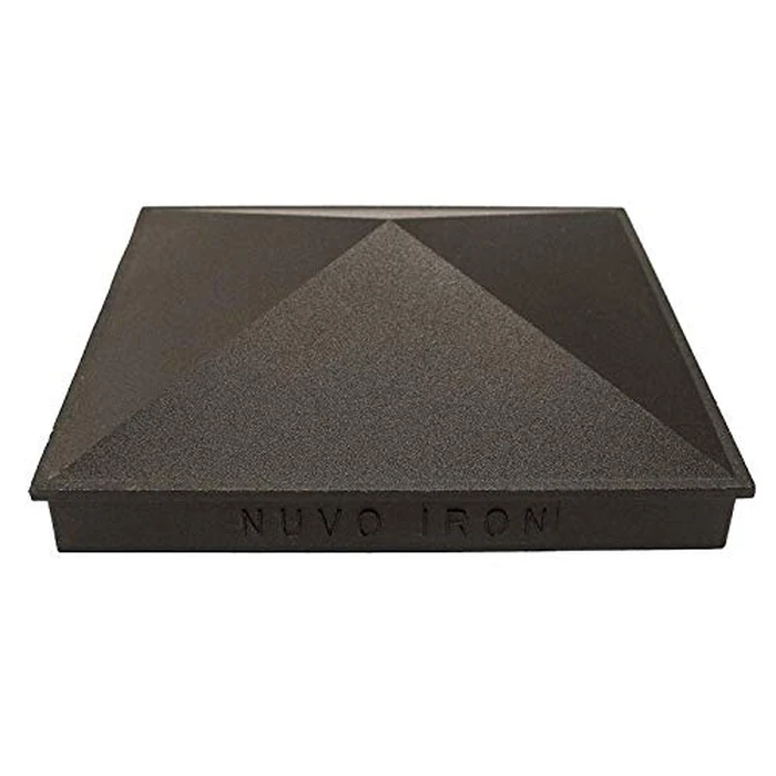 Nuvo Iron Pyramid Post Cap Black, 8" x 8" by Nuvo Iron - Image 3