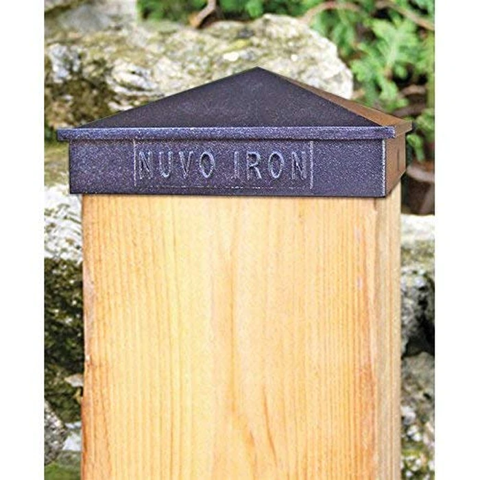 Nuvo Iron Pyramid Post Cap Black, 8" x 8" by Nuvo Iron - Image 6