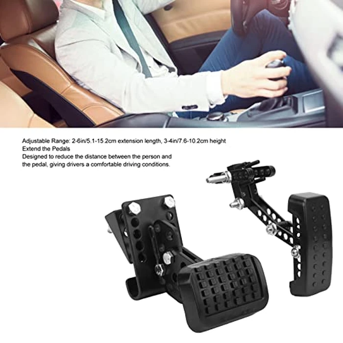 Gas and Brake Pedal Extenders, Car Pedal Extenders, Adjustable Non-Slip Extensions for Enhanced Comfort and Safety, for Short Drivers People Driving Cars, Go Kart by FUZHUI - Image 2
