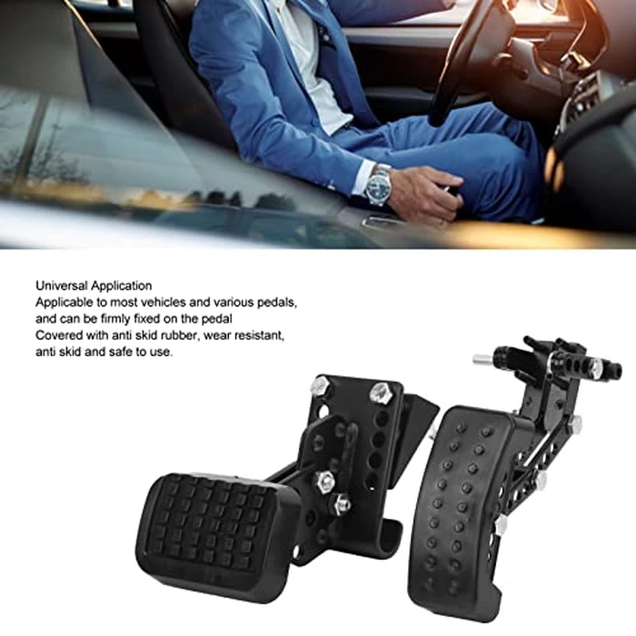 Gas and Brake Pedal Extenders, Car Pedal Extenders, Adjustable Non-Slip Extensions for Enhanced Comfort and Safety, for Short Drivers People Driving Cars, Go Kart by FUZHUI - Image 3