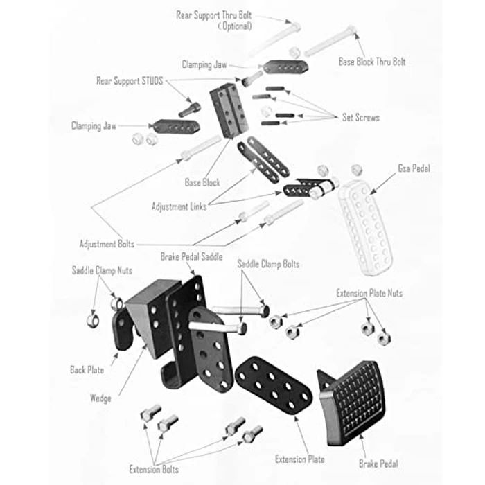 Gas and Brake Pedal Extenders, Car Pedal Extenders, Adjustable Non-Slip Extensions for Enhanced Comfort and Safety, for Short Drivers People Driving Cars, Go Kart by FUZHUI - Image 6
