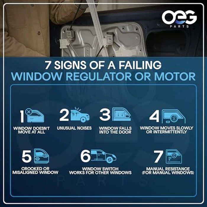 OEG Parts New Rear Driver Side Left RLH Power Window Regulator W/O Motor Compatible With Hyundai Genesis 2009 2010 2011 2012 2013 2014, 834013M000 749-344 135-50280L 11R691 84580 by OEG Parts - Image 6