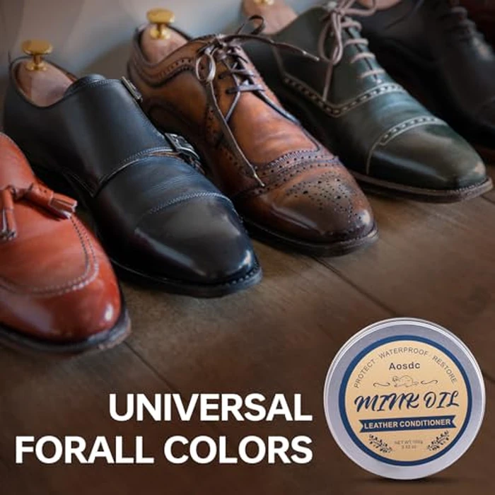 Aosdc Mink Oil Leather Conditioner and Cleaner 3.52 oz - Premium Waterproof Formula for Leather Cowboy Boots,Natural Waterproof Soften and Restore Shoes, Jackets, Hats, Baseball Gloves, Saddles by Aosdc - Image 4