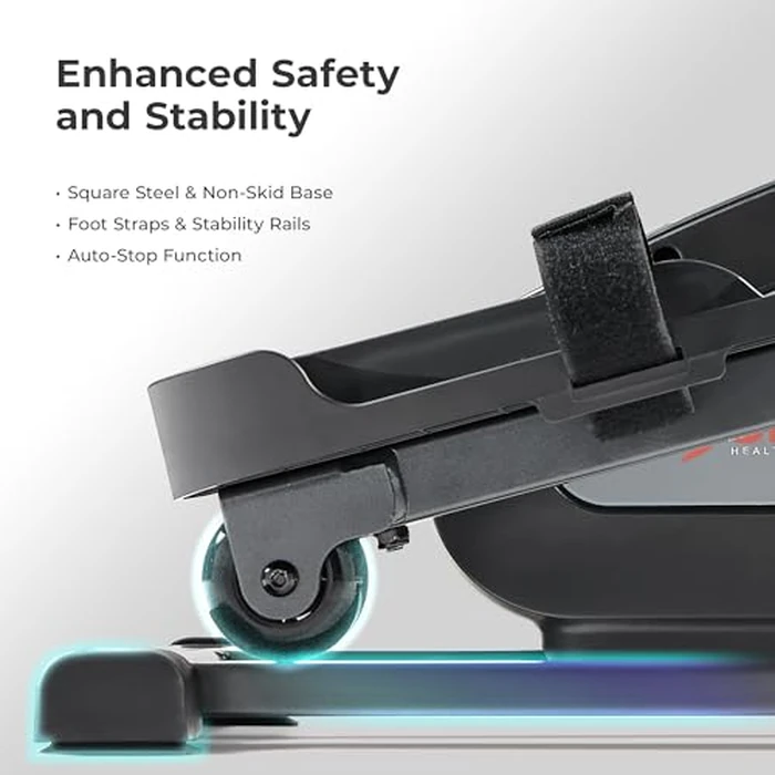 Sunny Health & Fitness Smart Motorized Mini Elliptical Trainer w/Remote Control, Indoor Under-Desk Pedal Exerciser for Seniors’ Mobility & Cardio Workout, Free SunnyFit App Connection - SF-E324028 by Sunny Health & Fitness - Image 4