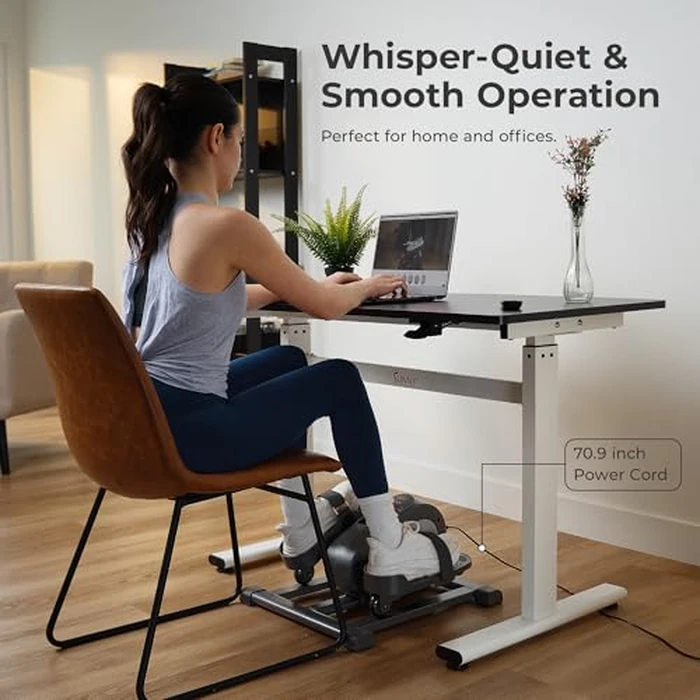Sunny Health & Fitness Smart Motorized Mini Elliptical Trainer w/Remote Control, Indoor Under-Desk Pedal Exerciser for Seniors’ Mobility & Cardio Workout, Free SunnyFit App Connection - SF-E324028 by Sunny Health & Fitness - Image 6