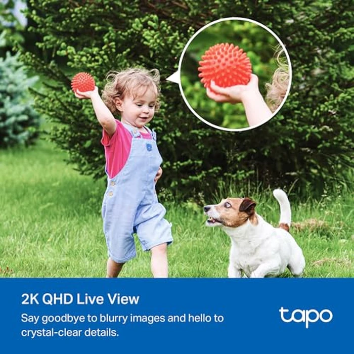 TP-Link Tapo SolarCam 2K, Outdoor Battery Camera w/Solar Panel Base, Wireless Camera, 2K QHD, 150 degrees Super-Wide FOV, Free Person/Vehicle/Pet Detection, SD/Cloud Storage, Starlight Color Night Vision by Tapo - Image 6