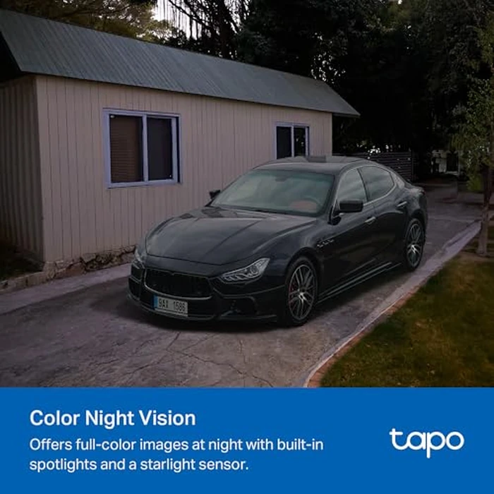 TP-Link Tapo SolarCam 2K, Outdoor Battery Camera w/Solar Panel Base, Wireless Camera, 2K QHD, 150 degrees Super-Wide FOV, Free Person/Vehicle/Pet Detection, SD/Cloud Storage, Starlight Color Night Vision by Tapo - Image 9