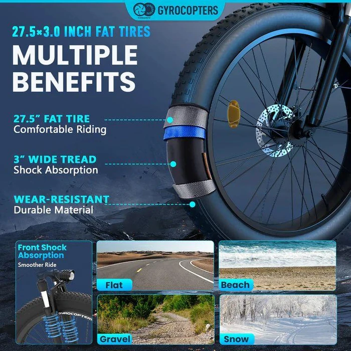 Gyrocopters Zeil Mountain E-Bike - Black by Gyrocopters - Image 3